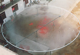 水雾搭接和水流量性能参数试验